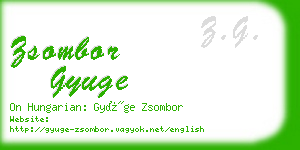 zsombor gyuge business card